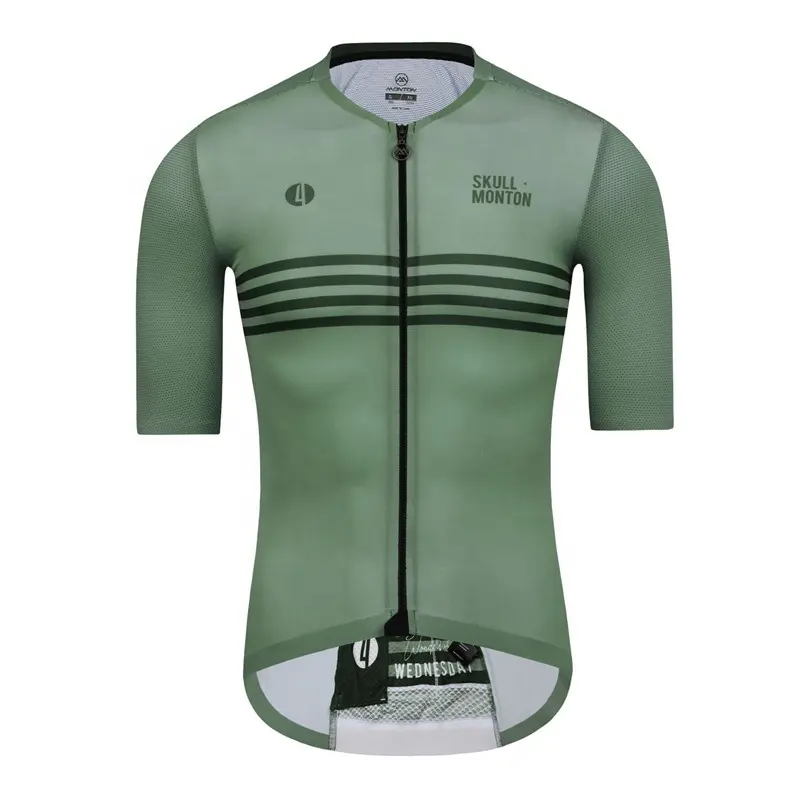 Monton Men Clothing Short Sleeve Wear Custom Cycling Jersey