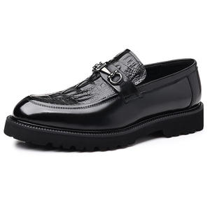Zapatos de Hombre de Cuero Genuino de Cocodrilo, Talla Grande, Estilo Casual y de Negocios, Zapatos de Vestir y Oxford Clásicos de Lujo - Product Image 6