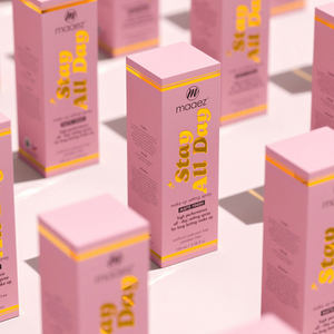 Verpakking van wit karton voor cosmetica, op maat gemaakt, full-color, met vriendelijke reliëfdruk, matte laminatie, UV-coating en verzending. - Product Image 4