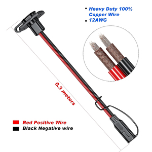 Kabel Adaptor SAE 12AWG Male Plug ke Female Socket Konektor Cepat SAE Harness - Product Image 3
