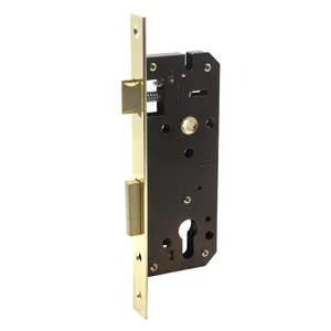 High security middle east 8545 zinc spring latch mortise cylinder door lock body quality golden supplier mortise door lock set