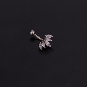 HENGSEN Bijou de <span class=keywords><strong>piercing</strong></span> en acier inoxydable doré et argenté, barbell en cuivre avec zircon cubique, pour Daith, Tragus, <span class=keywords><strong>Helix</strong></span>, Snug, Rook - Product Image 4