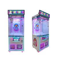 Machine à griffes géante Bulbasaur, cadeaux de dessin animé, mignons, colorés, pelucheux, boule de charbon, porte-clés de voiture, pompon, sac à main, machine à griffes géante