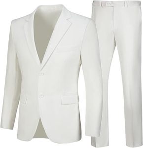 Mens Slim Fit <span class=keywords><strong>2</strong></span> mảnh phù hợp với hai nút notched ve áo rắn phù hợp với áo khoác quần Bộ TUXEDO cho <span class=keywords><strong>prom</strong></span> - Product Image 3