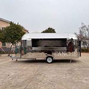 Food Truck Van Desayuno móvil Remolque móvil portátil para aperitivos - Product Image 5