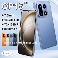 OnePlus 15 16G+1TB Android 15 7.3 pouces Global 5G Téléphone portable Écran plein Version mondiale Langues internationales
