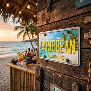 <span class=keywords><strong>Plaque</strong></span> <span class=keywords><strong>d</strong></span>'<span class=keywords><strong>immatriculation</strong></span> en aluminium 3D personnalisée en relief, style vintage, voyage tropical, Bali, Thaïlande, Caraïbes, Maroc, 6x12 pouces, imperméable, <span class=keywords><strong>d</strong></span>écoration - Product Image 4