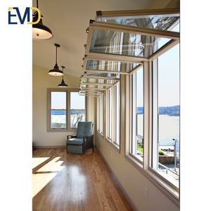 Fenêtres pliantes verticales en aluminium au design moderne, nouvelles fenêtres pliantes en aluminium et acier inoxydable résistantes aux ouragans - Product Image 6