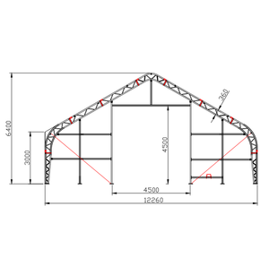 Grande tente industrielle, bâche de toit, tentes à cadre personnalisables pour grange, <span class=keywords><strong>pergola</strong></span>, gazebo et pavillon, fabricant chinois à vendre - Product Image 6