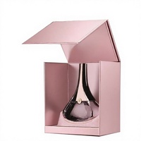 Boîte en papier de luxe, gaufrage à chaud personnalisé, laminage mat, emballage rigide pour bougie parfumée, flacon de parfum, coffret cadeau cosmétique
