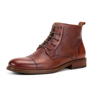 New British Custom Style Extra Large Size Men's Martin <b>Boots</b> Winter Genuine Leather Dress <b>Boots</b> for Men - Product Image 3