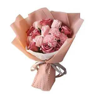 День Святого Валентина, День матери, корейский букет цветов мыла, вечное мыло, букет цветов гвоздики