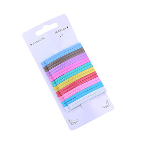 패션 트렌드 6 cm 금속 바비 핀 여아 헤어 액세서리 클립 혼합 색상 어린이 헤어 액세서리 - Product Image 4