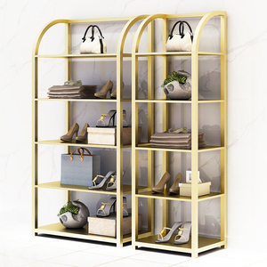 Stile Moderno Negozio di Abbigliamento di Mobili di Design Decorazione di Vendita Al Dettaglio Del Sacchetto Del Metallo di Scarpe Display Stand Rack per La Vendita * - Product Image 2