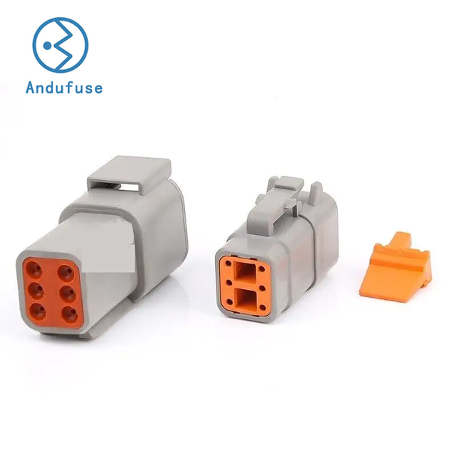 Factory Produce Deutsch Connector 6PIN DT04-6P/DT06-6S Gray Connector(Without Terminals) for Truck, Marine