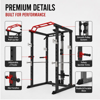 Demi-support de puissance de gymnastique à domicile, équipement de gymnastique multiple, cadre de Fitness, support de squats
