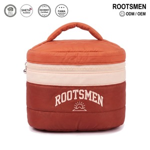 Sac de voyage cosmétique orange résistant à l'eau, souple, léger, tendance, avec fermeture éclair, matelassé en PVC, grand format pour femme, personnalisable avec logo, à suspendre - Product Image 1