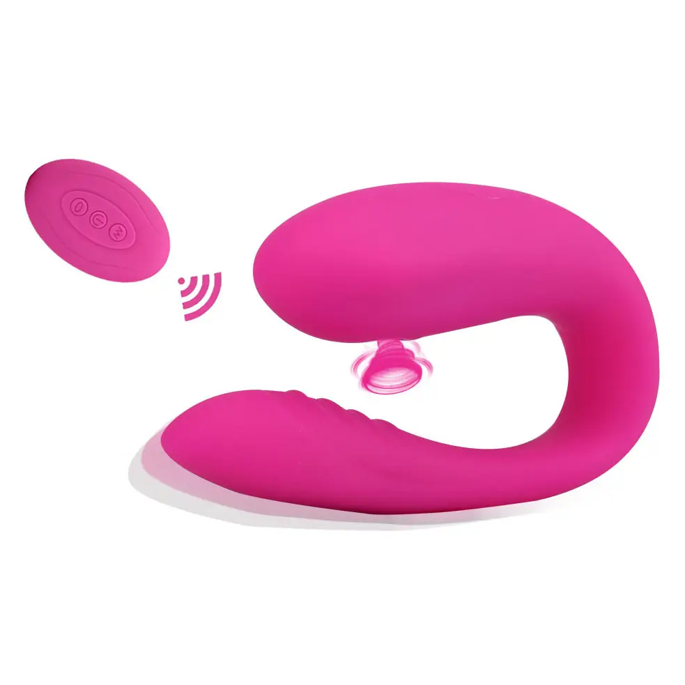 Drahtlose Fernbedienung Vibrator Kunststoff Mädchen Sex puppe für Frauen teilen U-Form Vibrator für unsichtbare G-Punkt Massage gerät
