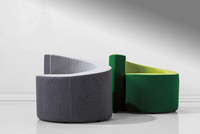 Meubles ronds à une place, chaises de loisirs simples, canapé coloré et moderne, vente en gros,