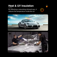 Film de protection de pare-brise en TPU 7,5 mil, transparent HD, auto-réparateur, hydrophobe, anti-rayures, protection UV à 99 %