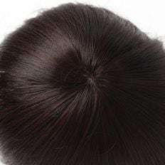 Perruque naturelle avec franges, pieds de patte supérieure, brun rouge - Product Image 1