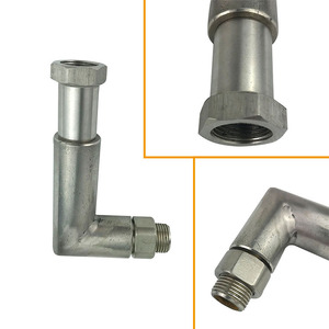 ข้อต่อข้อศอกสแตนเลส 90 องศา เกลียว M18x1.5 สำหรับงานประปาและอุตสาหกรรม - Product Image 1