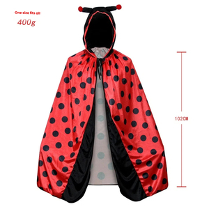 Halloween <strong>Miraculous</strong> Ladybug Cosplay Cape, Adult Polka Dot Hooded Cloak for Party &amp; <strong>Costume</strong> Events - Product Image 6