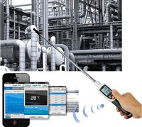 CEM DT-1880 Digital portabel, alat pengukur kecepatan, pencatat Data, Anemometer, Kawat panas, pengukur aliran baling-baling, Alarm, kecepatan