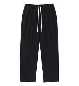Pantaloni Tuta da Uomo in Cotone Felpato Ecologico Traspirante 460GSM Grigio Pesante Stile Streetwear Dritto - Product Image 3