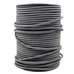 Braided Gray Round Wire Fabric Light Cable 2*0.75 3*0.75