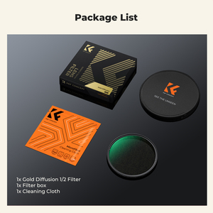 Filtres d'objectif et accessoires pour appareil <span class=keywords><strong>photo</strong></span> K&F Concept – <span class=keywords><strong>Filtre</strong></span> Diffusion Or 1/2 Effet Cinéma <span class=keywords><strong>Vintage</strong></span> – Kit de Filtres pour Objectif d'Appareil <span class=keywords><strong>Photo</strong></span> - Product Image 6