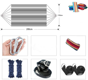 Hamac de relaxation intérieur/extérieur pratique et coloré de qualité supérieure pour la <span class=keywords><strong>lecture</strong></span>, la sieste et la détente - Product Image 3