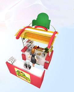 Hochwertiger Frischfrucht-Ausstellungs stand | Outdoor Street Food Cart Showcase | frischer Safts chrank - Product Image 2