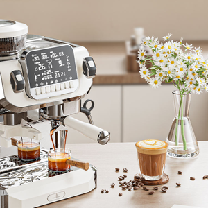 Cafetera ST-520 - Uso doméstico y comercial, máquina de espresso totalmente semiautomática con molinillo integrado para molienda instantánea - Product Image 4