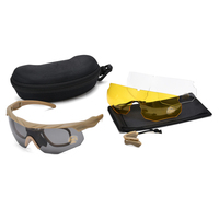 Lunettes de tir tactiques USOM, nouvelles, anti-buée, pour sports de plein air, 3 lentilles, pour hommes, lunettes de protection tactiques