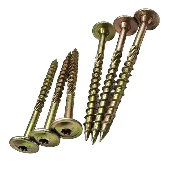 Factory Wholesale Yellow Zinc Torx Countersunk Head Screws 7# Wood Chipboard Screws for Screws Category