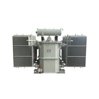 Transformateur de puissance triphasé immergé dans l'huile CHSH fiable 10 kV, fréquence 50 Hz, sortie 400 V, bobine à double enroulement en aluminium/cuivre