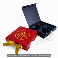 Caja Magnética Plegable de Cartón Gris para Empaque de Champú, Regalo de Navidad con Logotipo en Lámina Dorada, Inserto de Papel Plegable, Empaque Plano