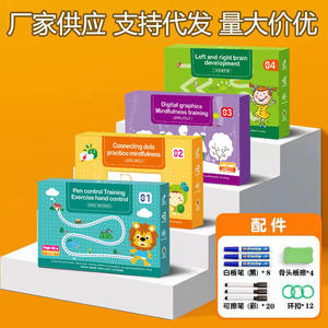 Niños Pluma Control Entrenamiento Pintado a mano Papel borrable Alfabeto Educación Número Escritura a mano <span class=keywords><strong>Libro</strong></span> de práctica de escritura para chico - Product Image 2