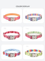 Collier pour chien Kingtale, accessoires personnalisés pour chien, sangle en nylon durable imprimée avec boucle en métal
