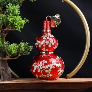 SHINNYGIFTS Fine Art décor à la maison métal émail Wu <span class=keywords><strong>Lou</strong></span> étain Feng Shui artisanat peint à la main Wu <span class=keywords><strong>Lou</strong></span> pour la décoration de la maison en gros - Product Image 3