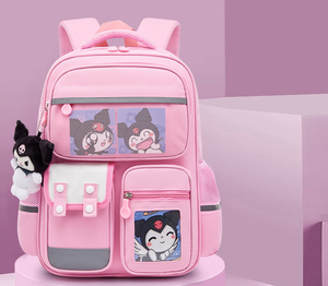 소녀를위한 귀여운 대용량 백팩 유치원 초등 어린이 배낭 사이드 포켓 어린이 학교 선물로 돌아 가기 - Product Image 5
