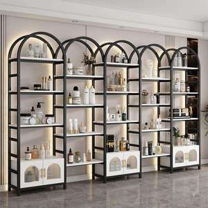 Exhibidores Modernos Personalizados para Cosméticos, Mueble de Exhibición, Soporte para Exhibición de Maquillaje, Vitrina de Pared para Tiendas Minoristas y Salones de Belleza - Product Image 4