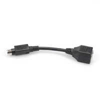 Anpassbares RJ45-Buchse auf 8-Pin Mini-DIN-Stecker Abgeschirmtes Kabel für CCTV & S-Video Signalübertragung Kamera-Adapterkabel