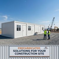 Maison conteneur démontable TOPPRE, structure en acier galvanisé, 100 % étanche, pour projets gouvernementaux, camps de travail et chantiers de construction
