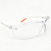 Lunettes de sécurité anti-buée, anti-rayures, anti-poussière et anti-vent avec verres transparents en PC pour la construction et l'industrie, avec logo