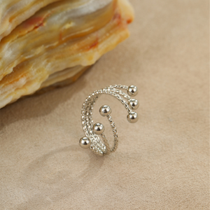 สร้อยข้อมือสแตนเลสสตีลแบบยุโรปและอเมริกา ชุบทอง 18K พร้อมแหวนไทเทเนียมสตีล ไม่ซีดจางหรือแตกหัก - Product Image 5