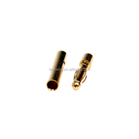 Connecteur banane plaqué or 2 mm/2,5 mm, broche en laiton de haute précision, connecteur mâle haute tension, borne d'alimentation 500 V