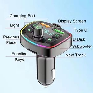 New <b>MP3</b> True 3.1A Dual <b>USB</b> Port PD Car Charger Q7 Car FM Transmitter - Product Image 2