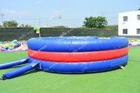 Offre Spéciale : Château Gonflable Portable avec Tapis de Sécurité, Taureau Mécanique en PVC Certifié EN14960 pour Parcs d'Attractions